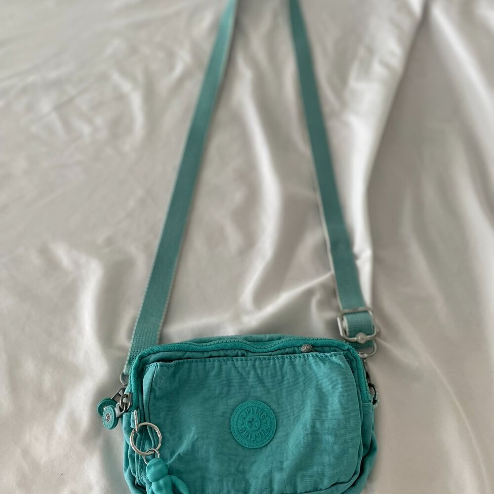 Kipling Abanu Multi Convertible Crossbody Bag/Waist Bag Aqua Frost